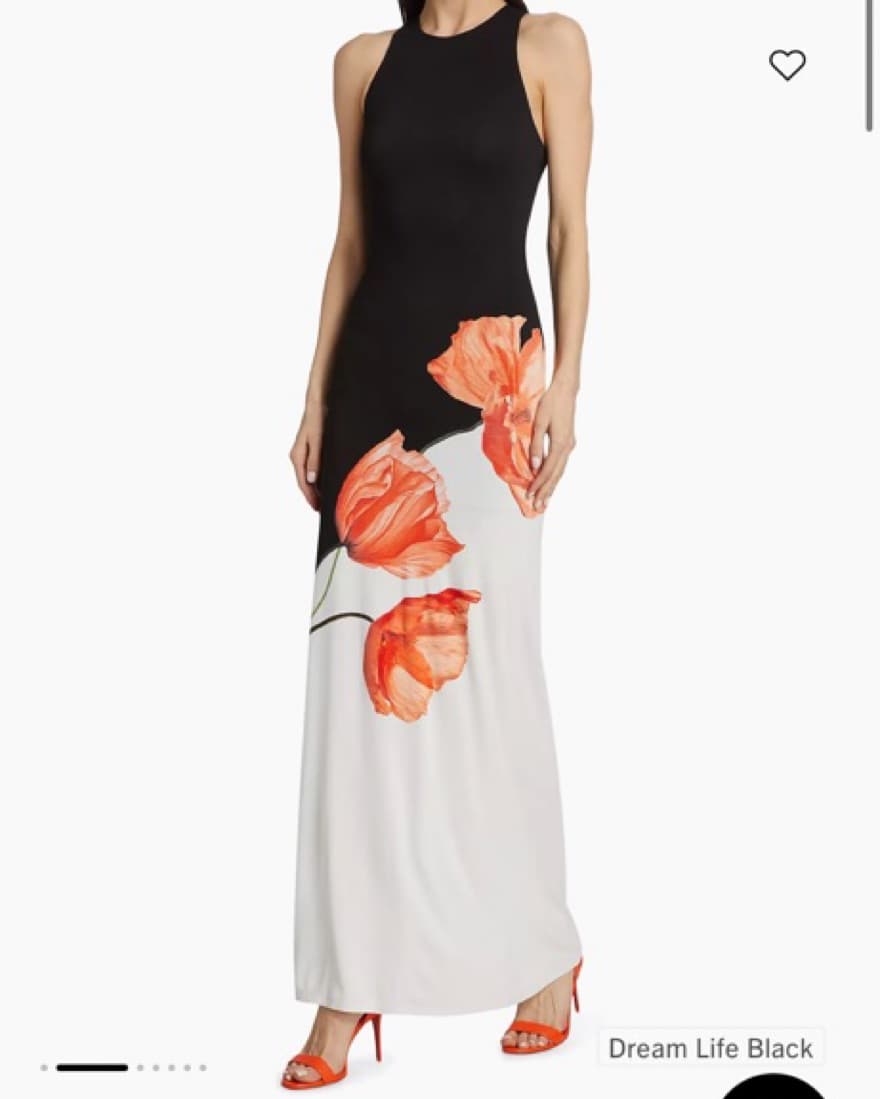 Flower Print Dress - Image 1
