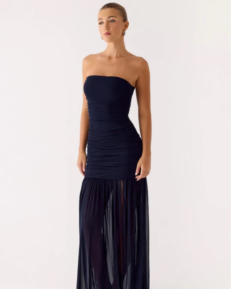 Peppermayo Maxi Navy Blue Strapless  - Image 1