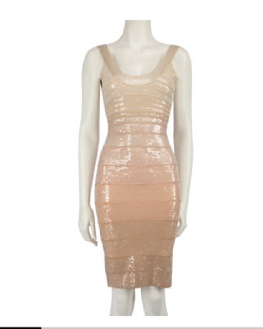 Herve Leger Sequin Bodycon Dress XS - Image 1
