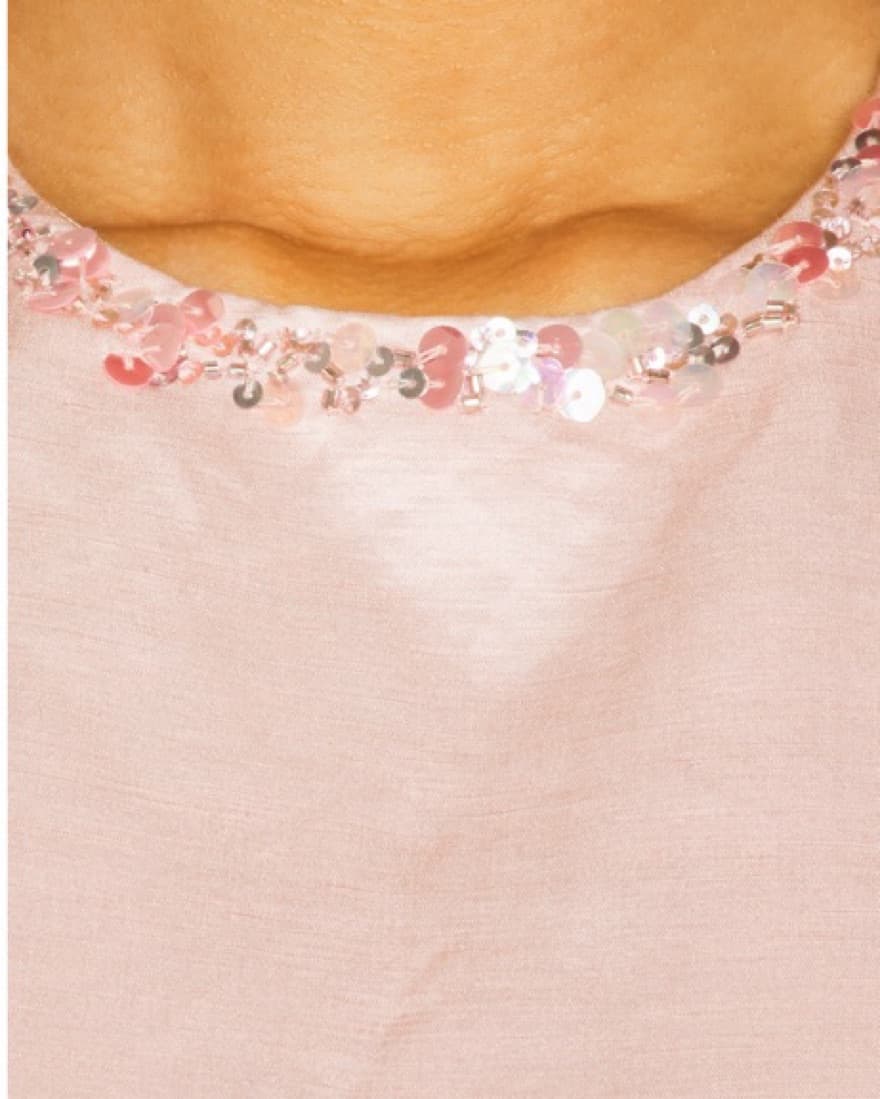 Asta Resort Mini Pink Sequin Dress - Image 4