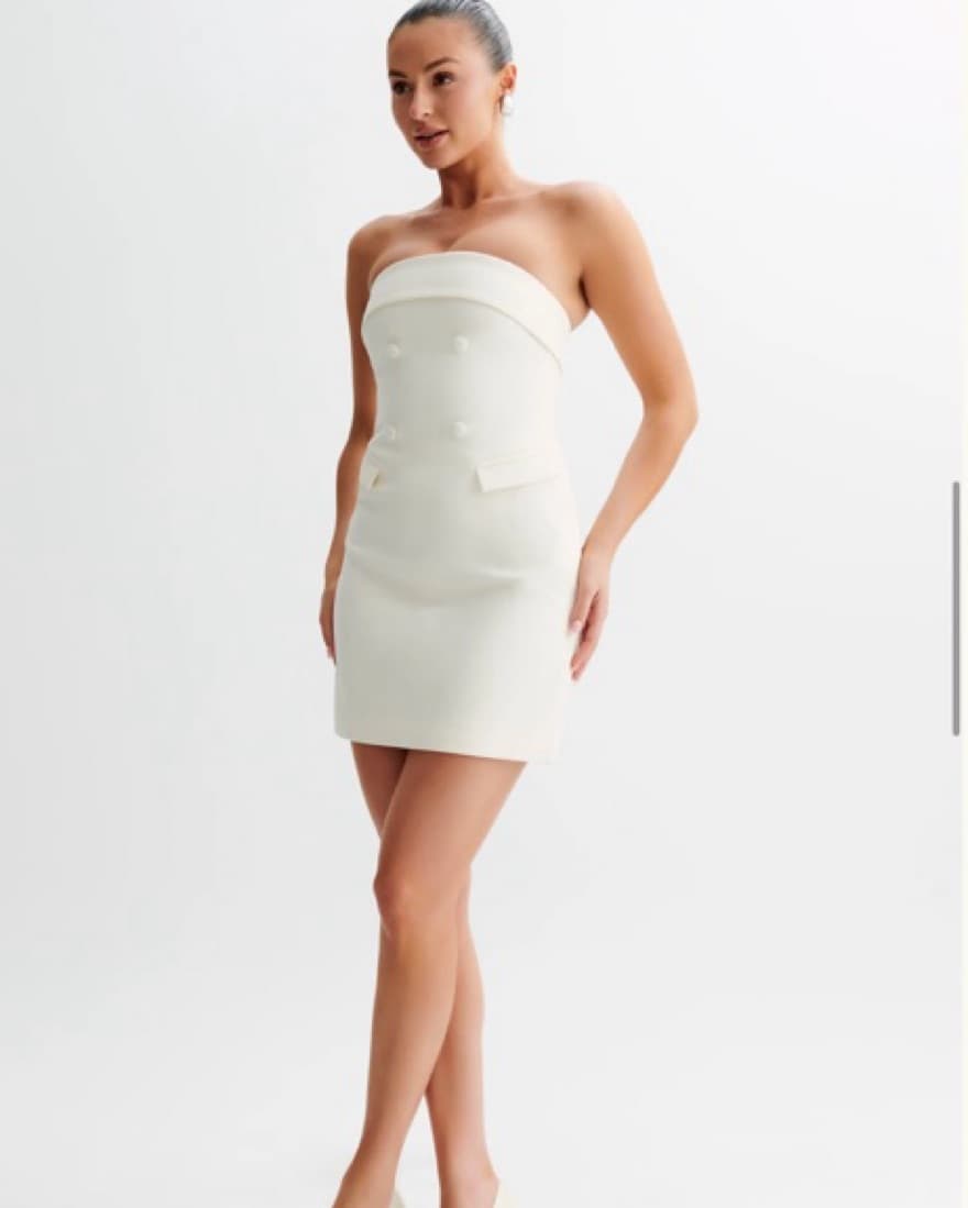 Meshki Abbie Strapless Suiting Mini  - Image 1