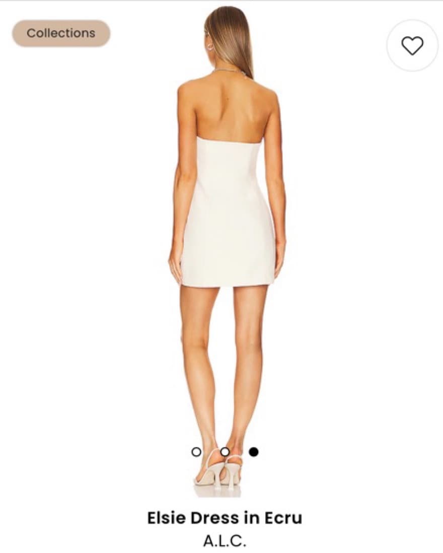 ALC Elsie Dress In Ecru - Image 2