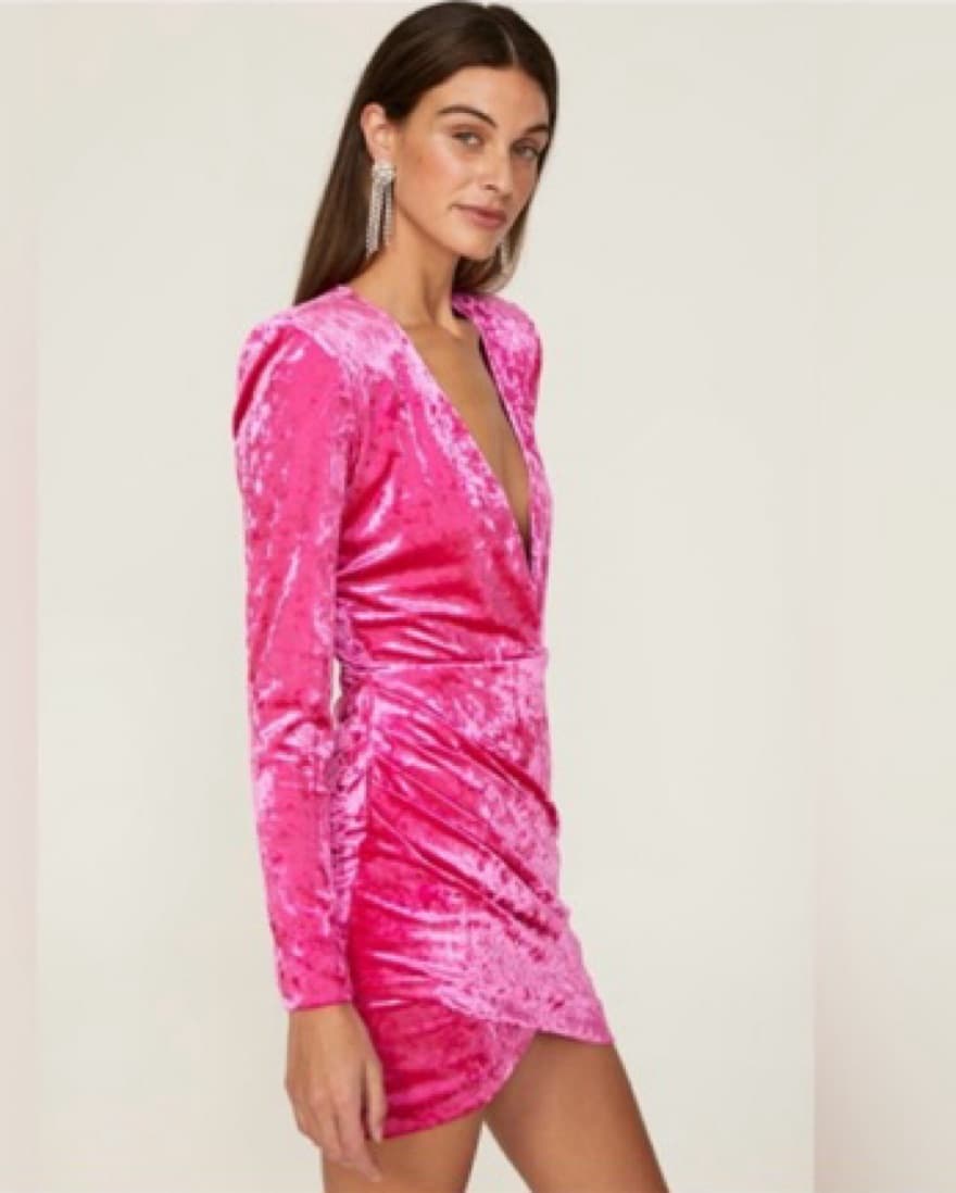 Ronny Kobo Crushed- Velvet Mini Dress   - Image 2