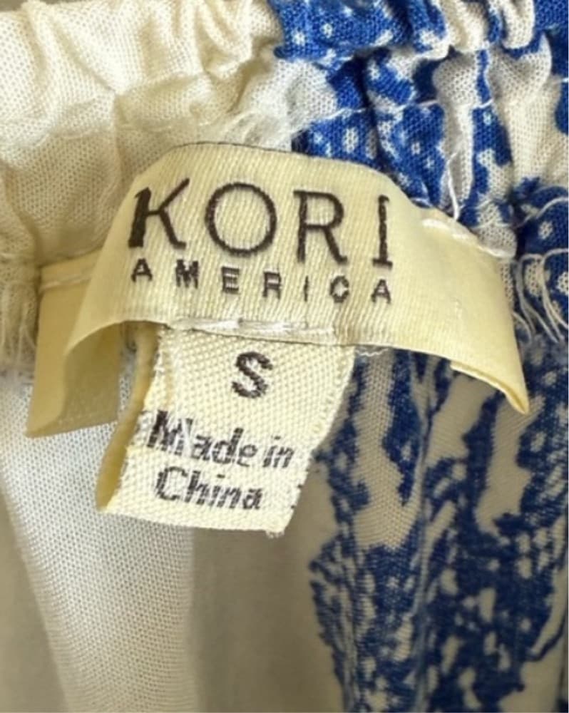 Kori America Blue and White Off-Shoulder - Image 3