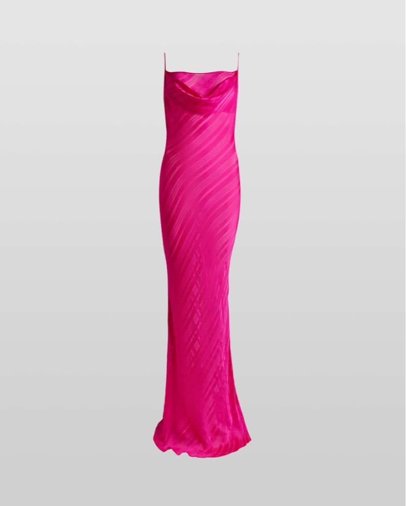Rat & Boa Hot Pink Long Dress - Image 3