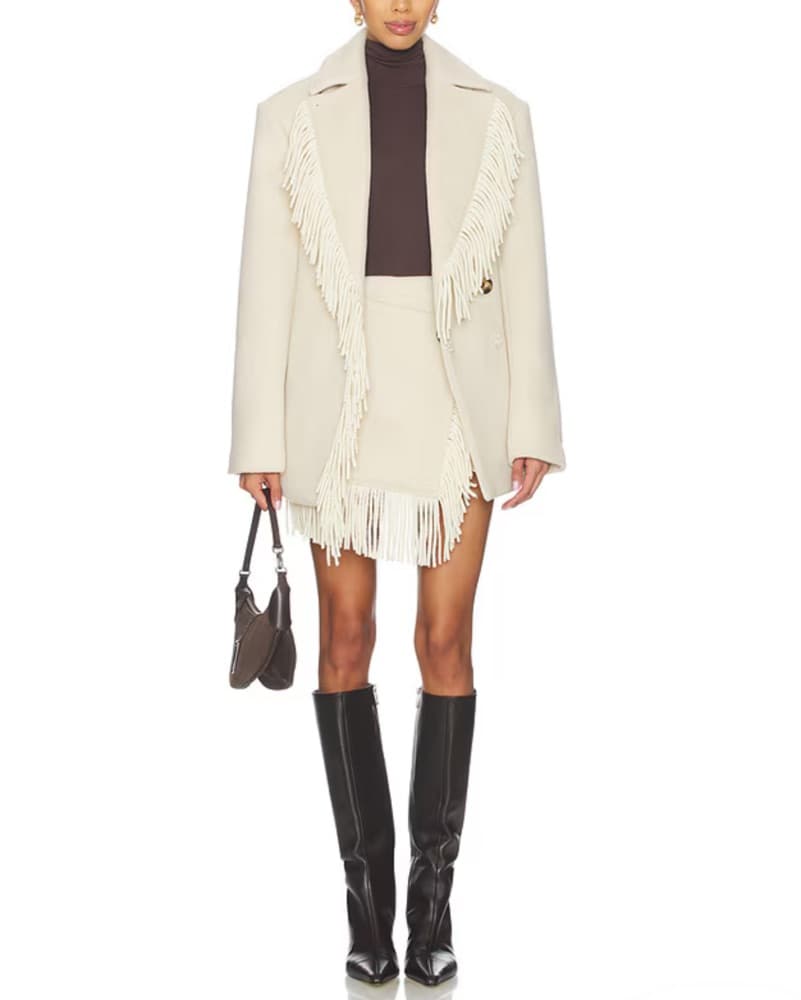 Fringe Whitney Skort in Cream - Image 6