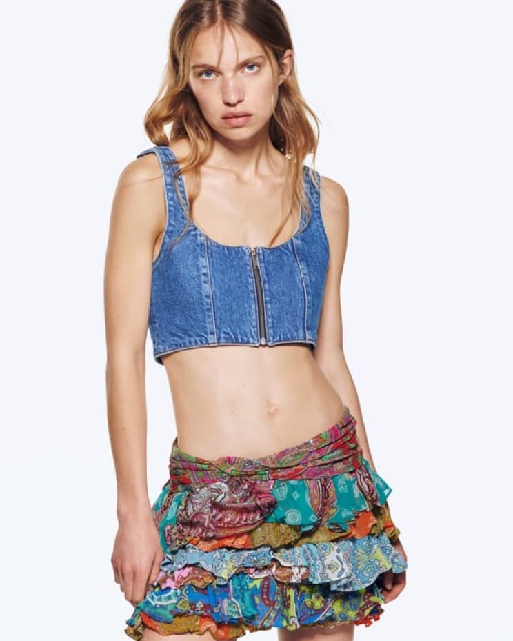 Zara Paisley Patchwork Ruffle Set  - Image 2
