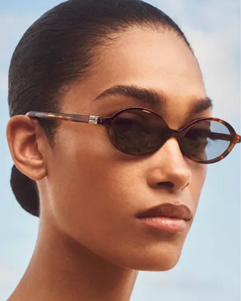 Miu Miu Regard Oval Sunglasses, 50mm - Image 1