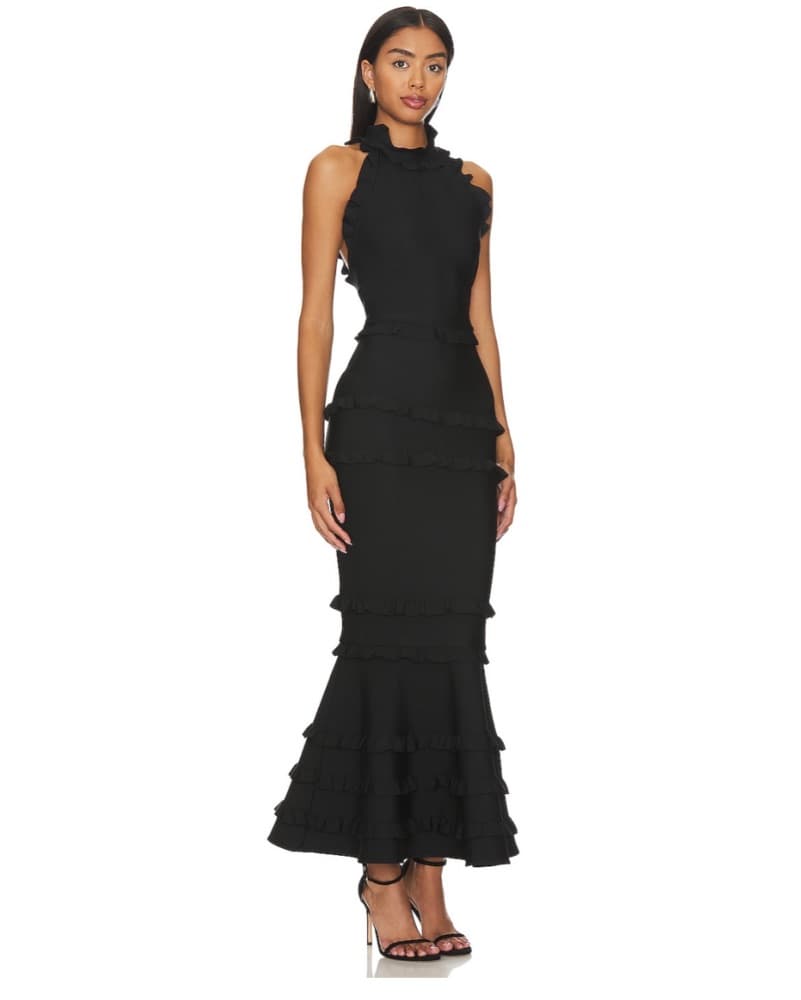Elliatt Theatrical Gown in Black - Image 3