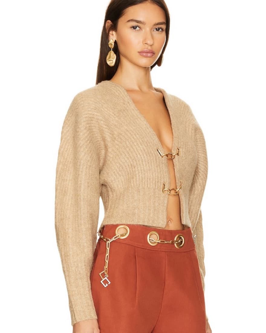 Cult Gaia Casella Cardigan In Champagne - Image 2