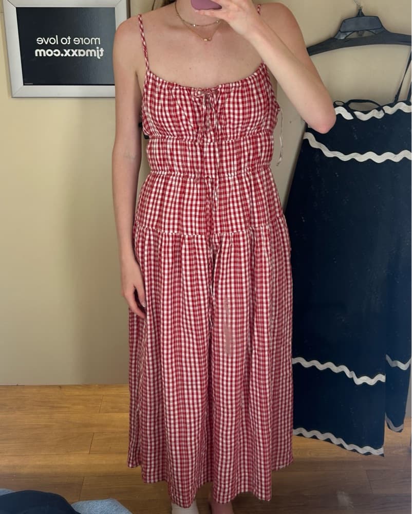 Red Gingham Dress - Image 2