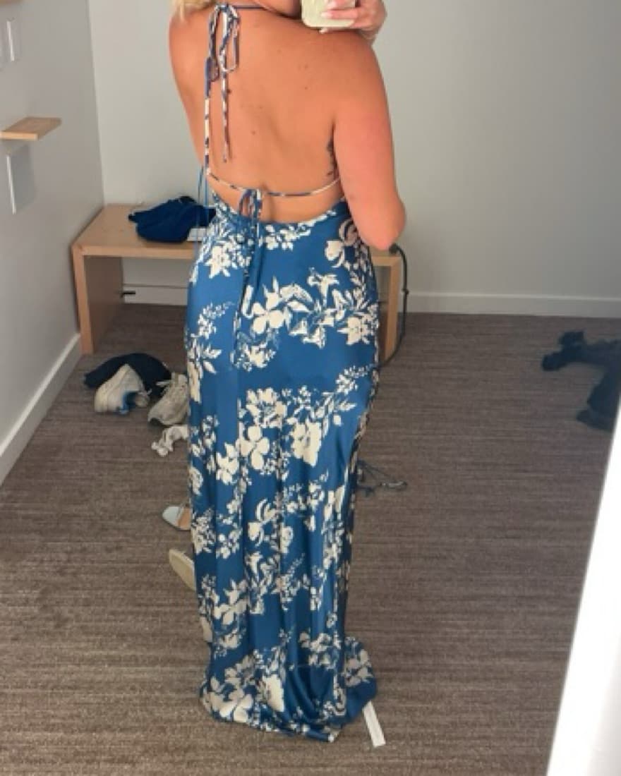 Reformation Jenny Silk Dress  - Image 3
