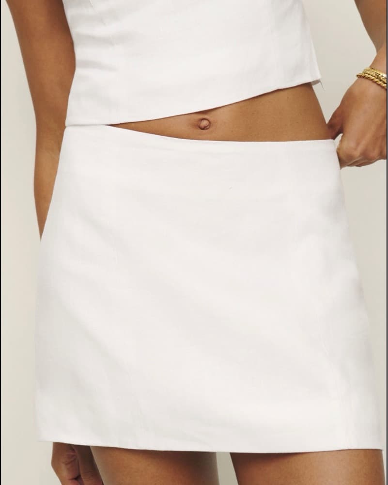 White Reformation Linen Set - Image 4
