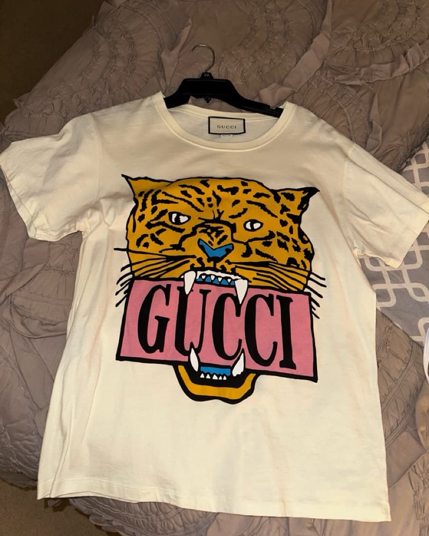 Gucci (Authentic) Tiger Graphic Tee - Image 3
