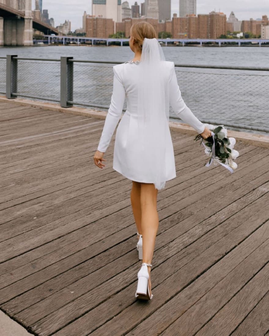 White Nadine Merabi Short Dress  - Image 2
