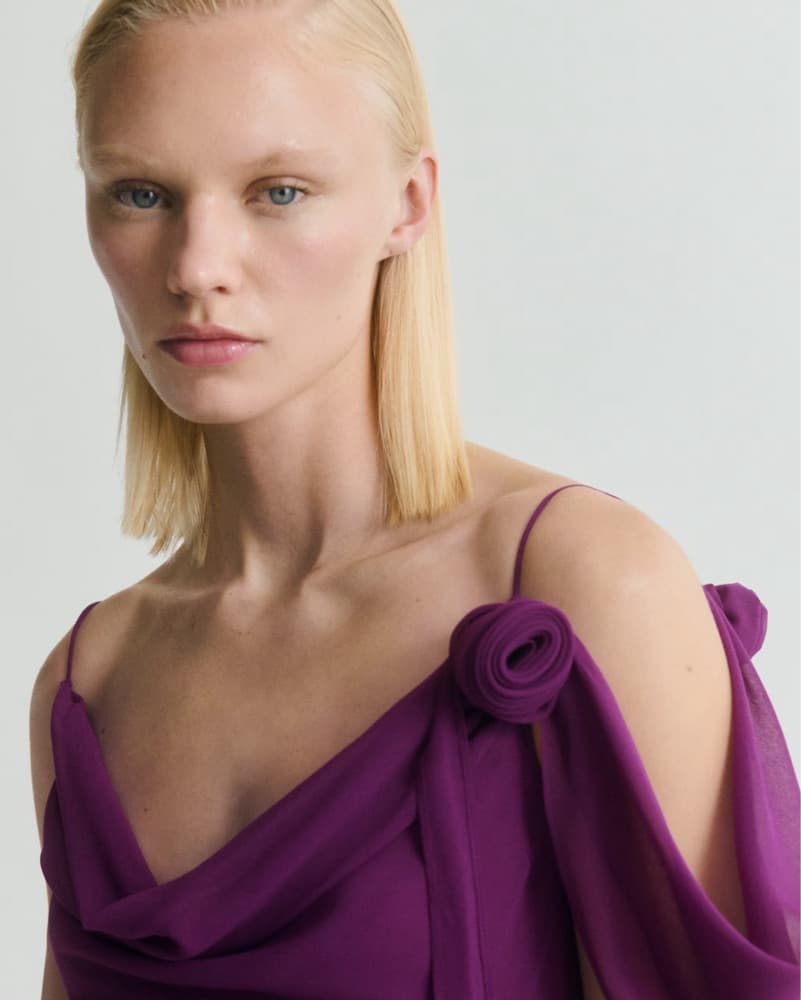 Mango Purple Wedding Guest Dress - Image 4