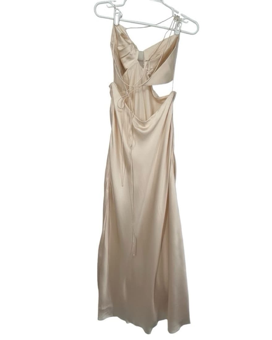 THE SEI SLANT BIAS SILK MAXI DRESS WOMEN - Image 4