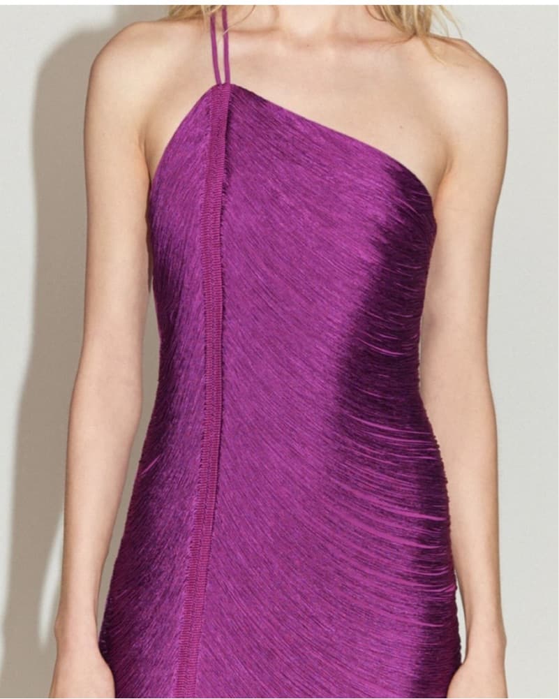 Mango Capsule Assymetric Fringe Dress  - Image 3