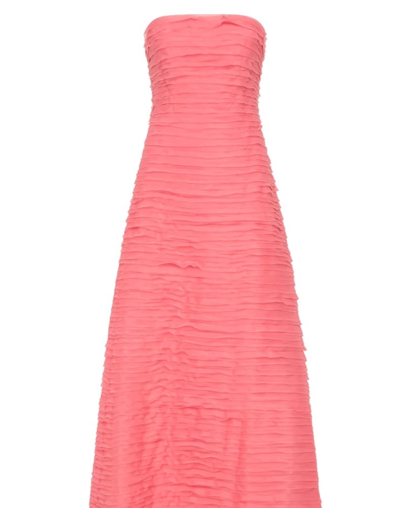Aje Soundscape maxi gown in guava pink - Image 4