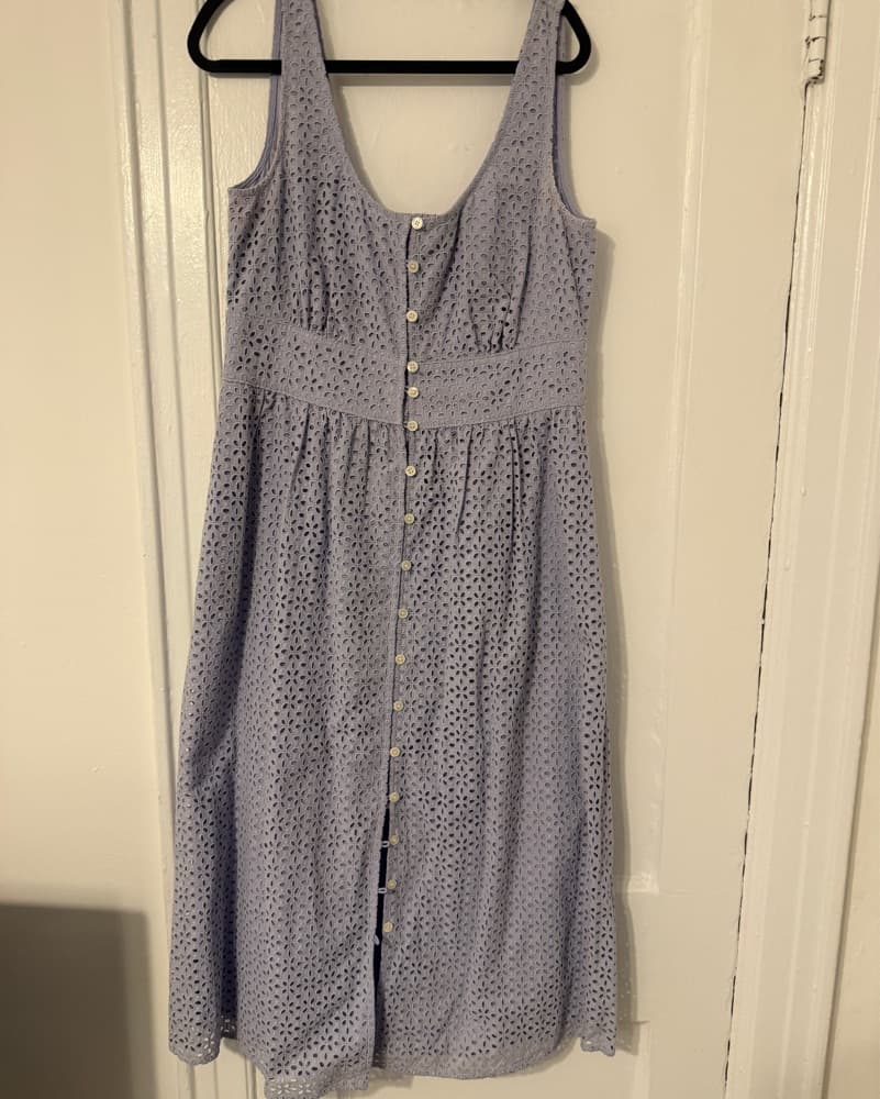 Jcrew Purple Eyelet Sundress - Image 3