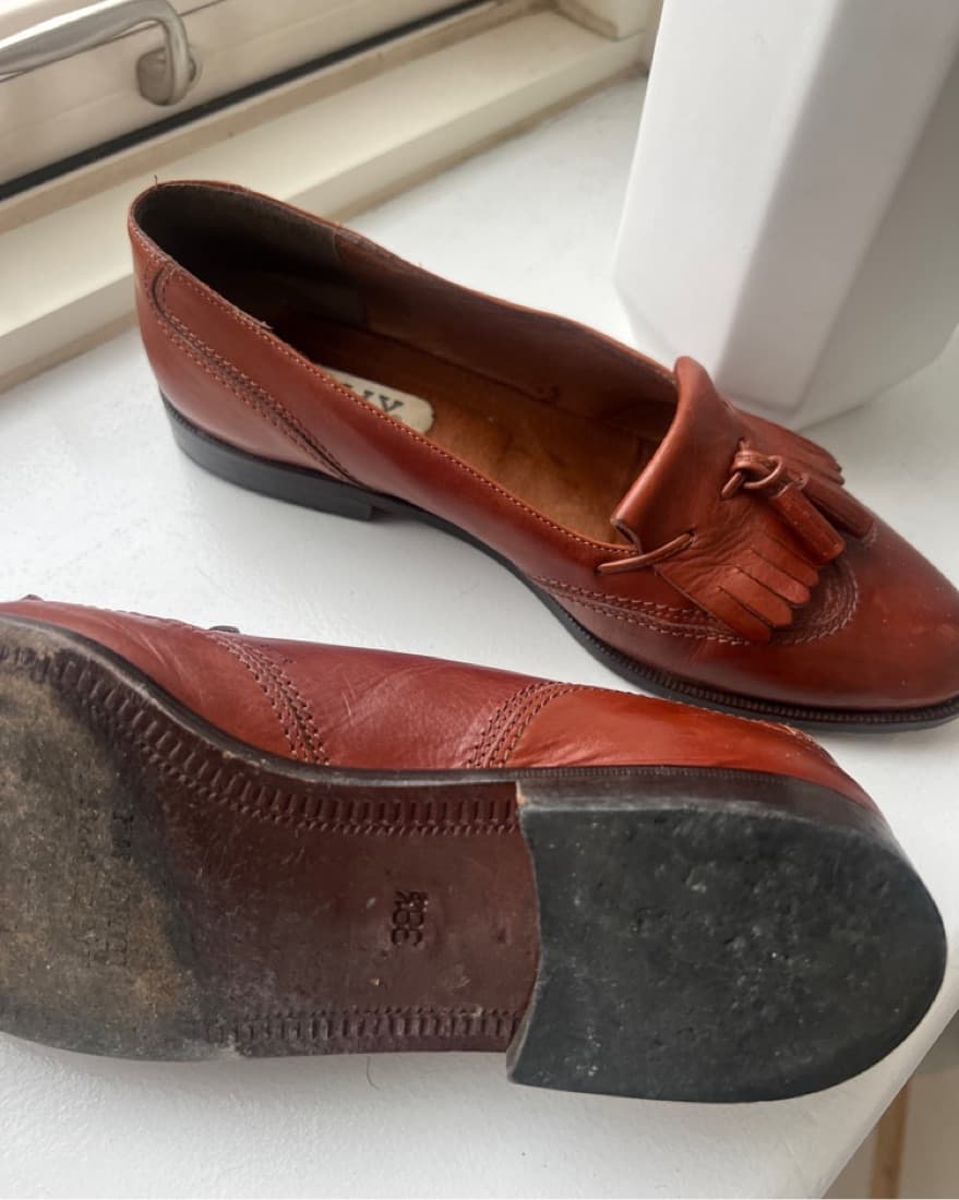 Vintage Bally Leather Loafers - Image 4
