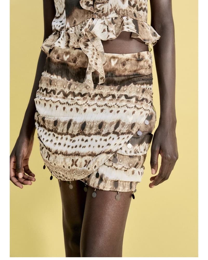 Zara Printed Ruffle Dress - Image 2