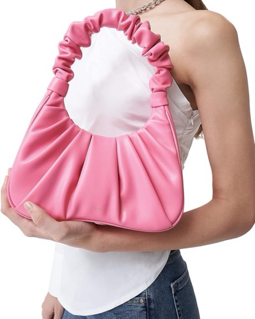 JW PEI Pink Gabbi Ruched Hobo Handbag - Image 1