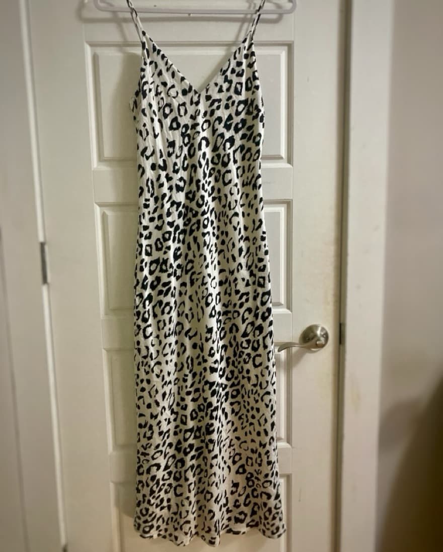 L’AGENCE White Cheetah Print Dress - Image 2