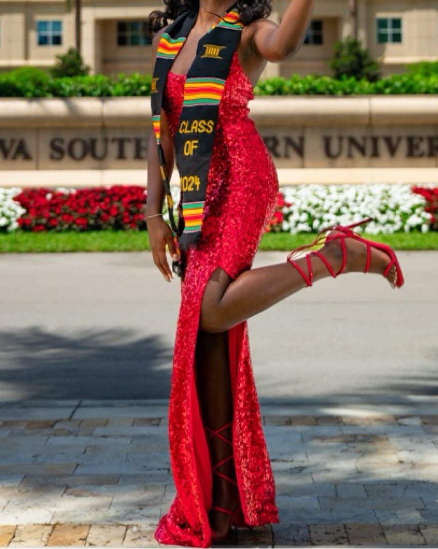 Red Sequin Grown - Image 1