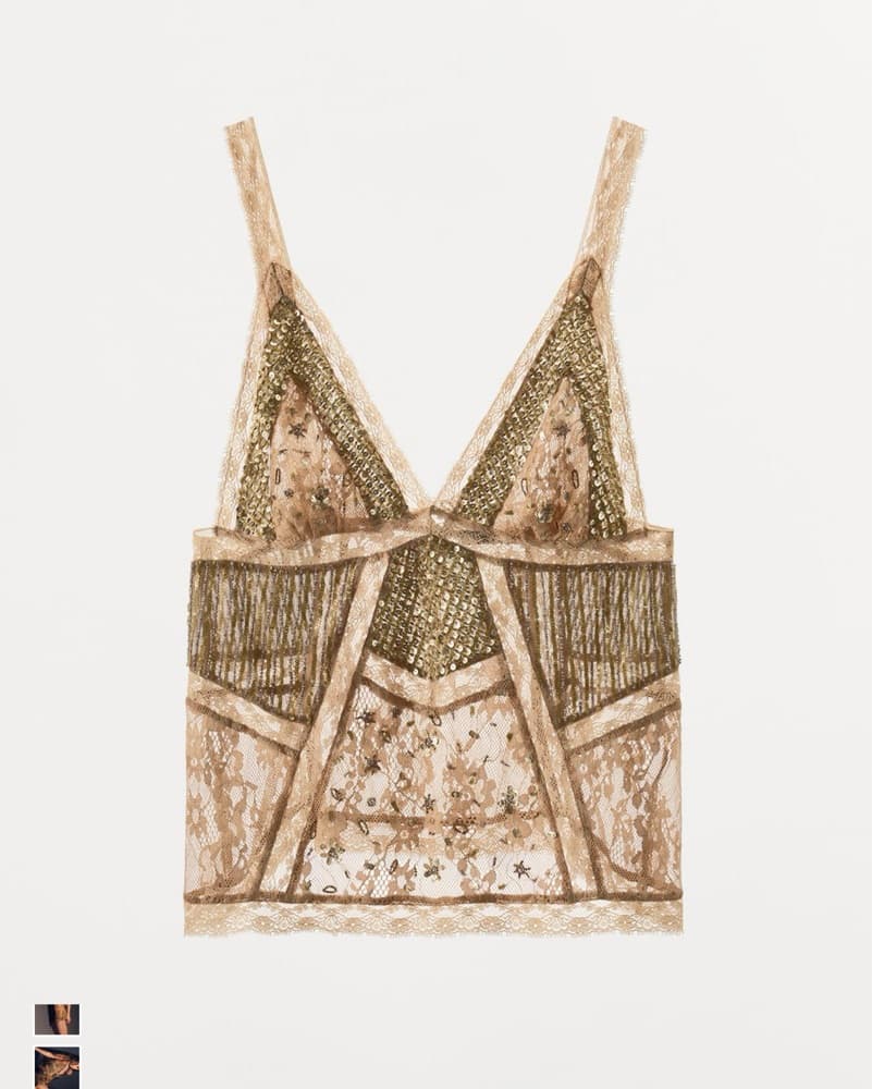 Zara Limited Edition Beaded Top - Image 3