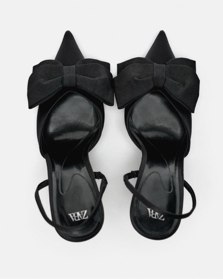 Bow Black Heels - Image 3