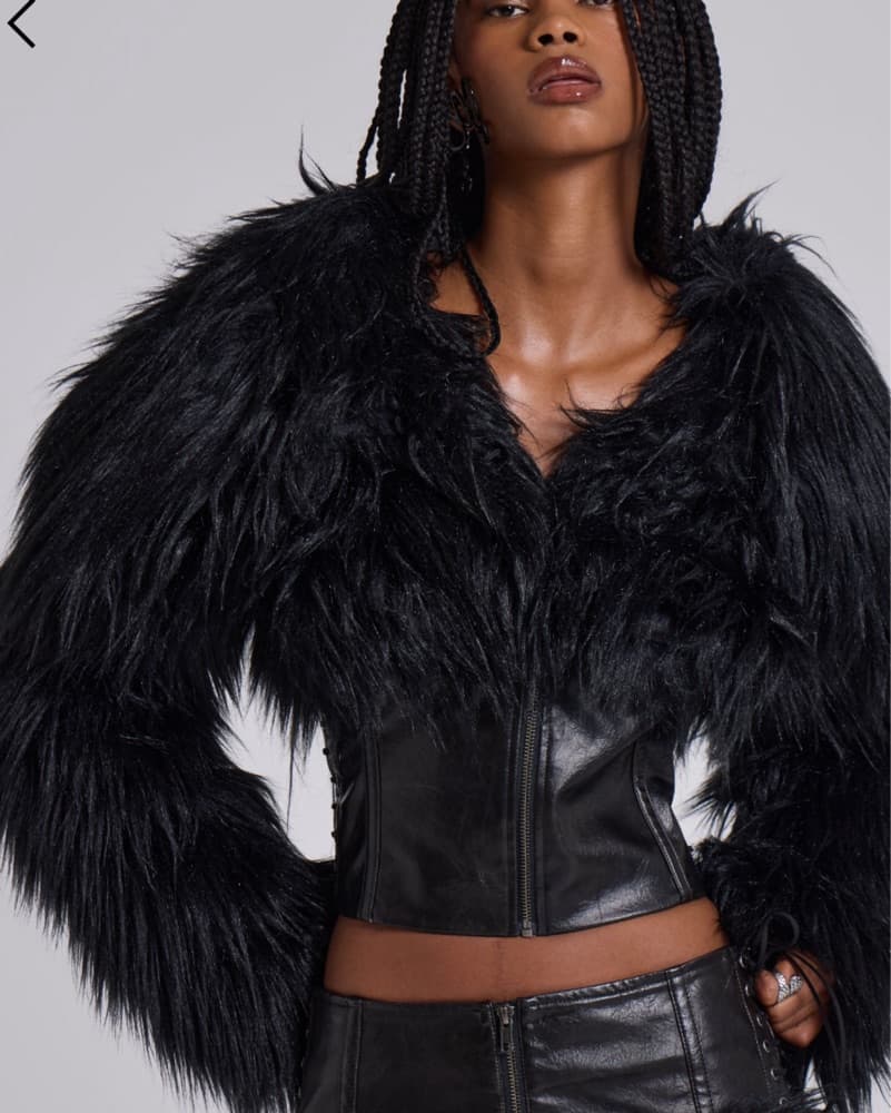  Faux Fur Jacket - Image 2