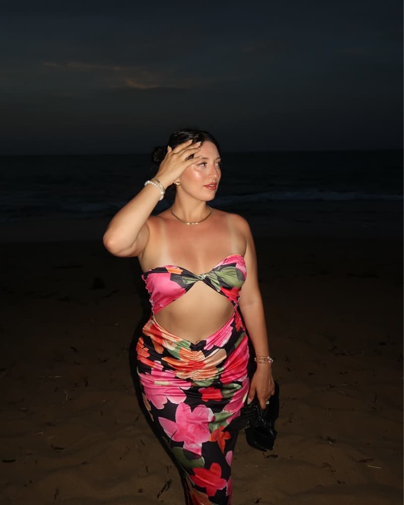 Strapless Floral Maxi Dress - Image 3
