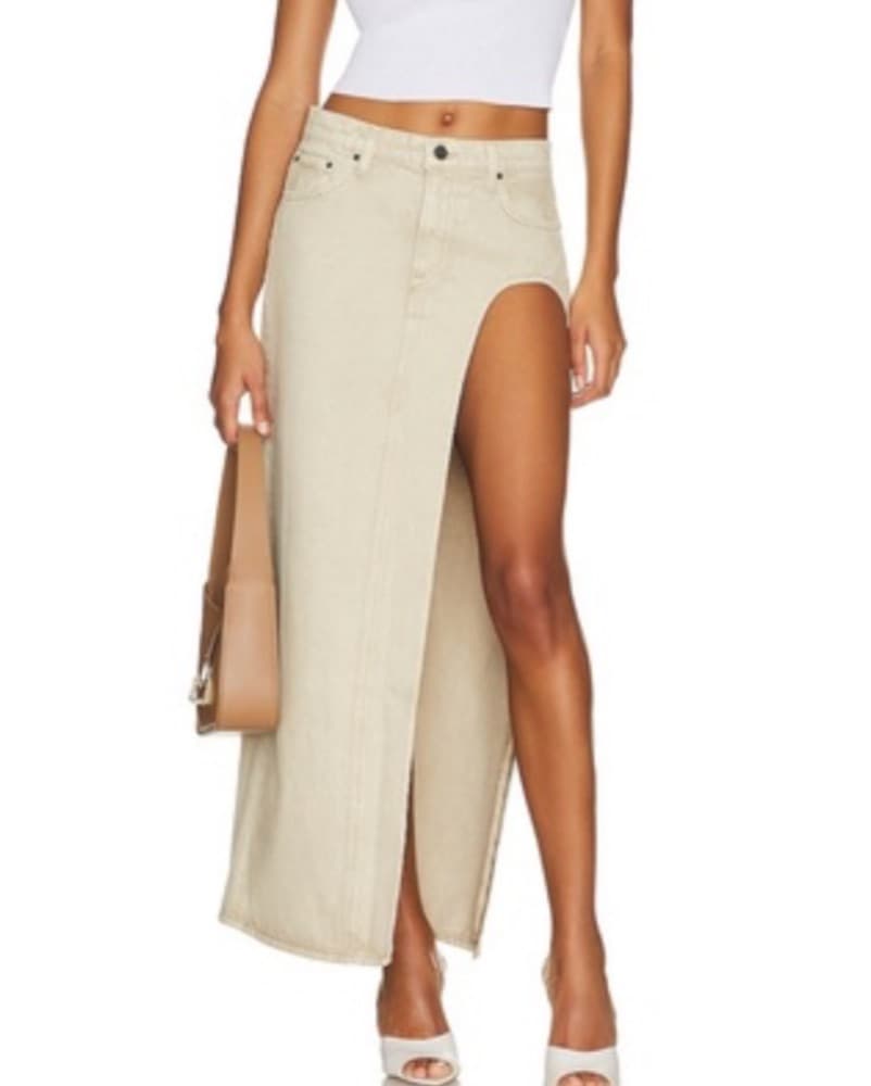 GRLFRND Denim Blanca Maxi Skirt  - Image 1