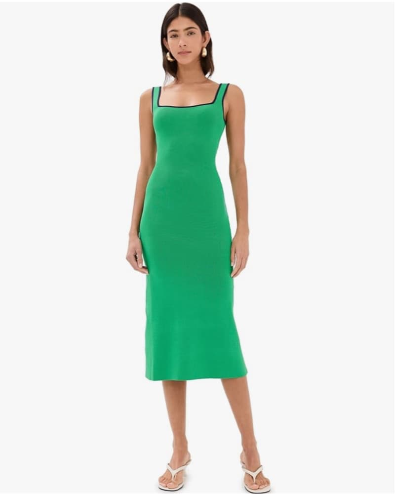 Staud Paityn Dress Green XS - Image 1