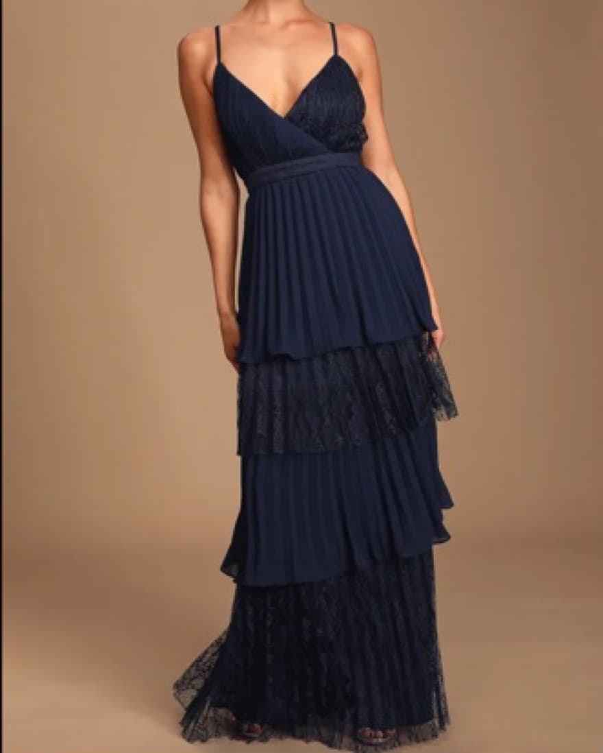 Lulus Pleated Evening Gown - Image 1