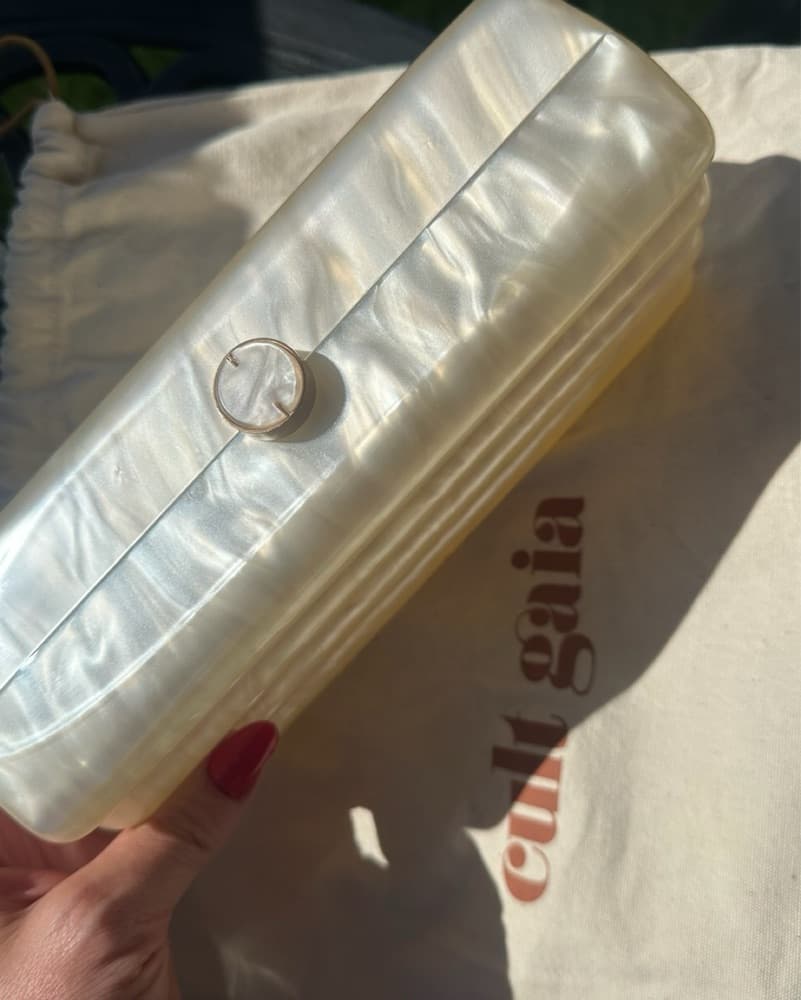 Cult Gaia Luxurious Molded Acrylic Clutch - Image 2
