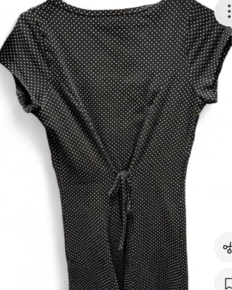 Polka Dot Button-Up Mini Dress - Image 3