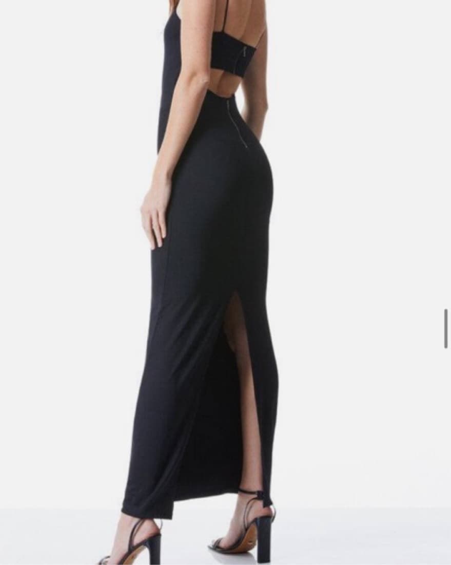 Alice & Olivia Black Evening Dress - Image 2