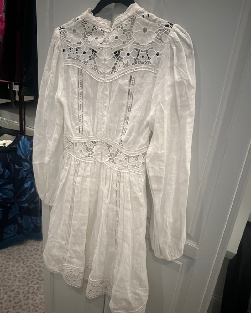 Zimmermann Plunge Linen Dress - Image 5
