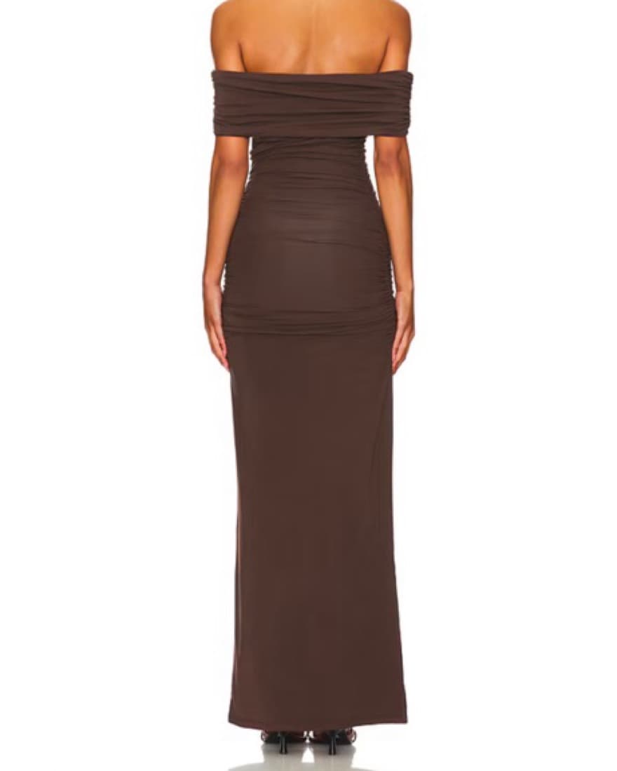 Revolve Whittney Dress in Espresso Brown - Image 2