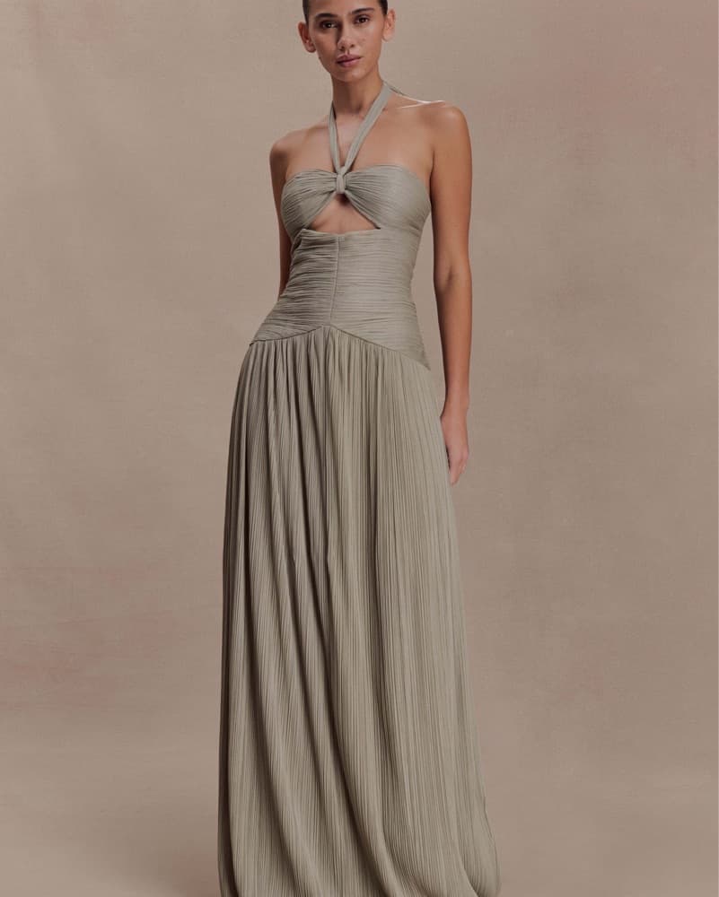 Juliette Pleated Maxi Dress - Image 1