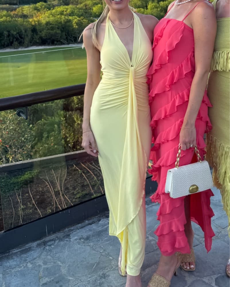 yellow wedding guest dress/cocktail - Image 3