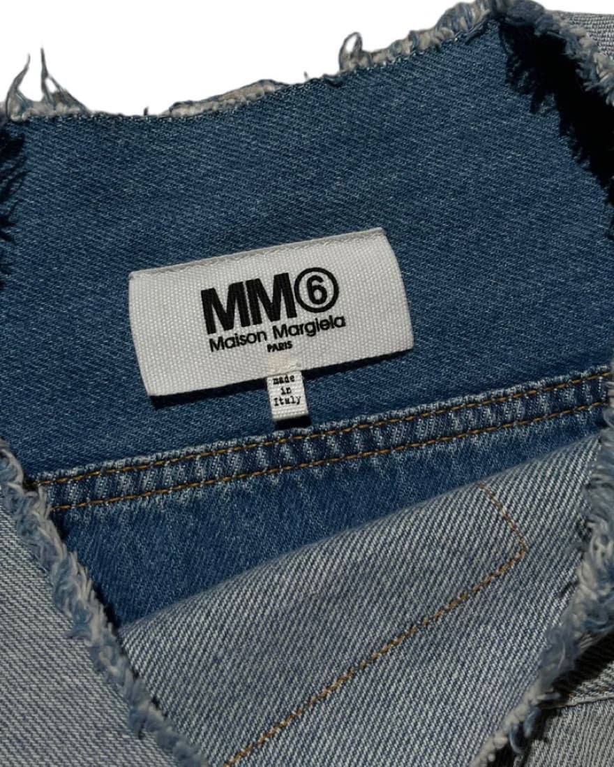 SS17 reverse reconstructed denim vest - Image 2
