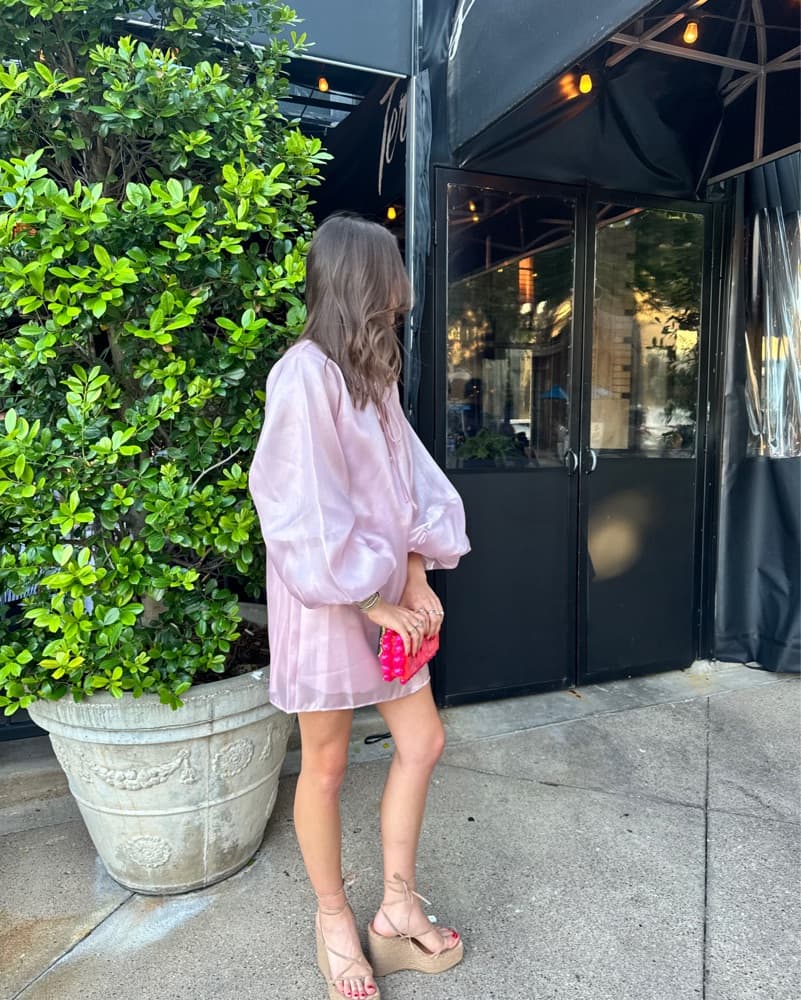Pink Anthropology Dress - Image 3