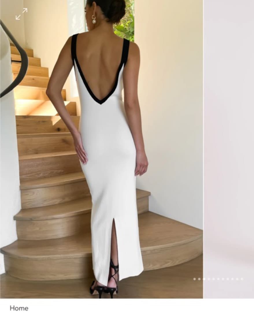 Contrast knit dress - Image 2