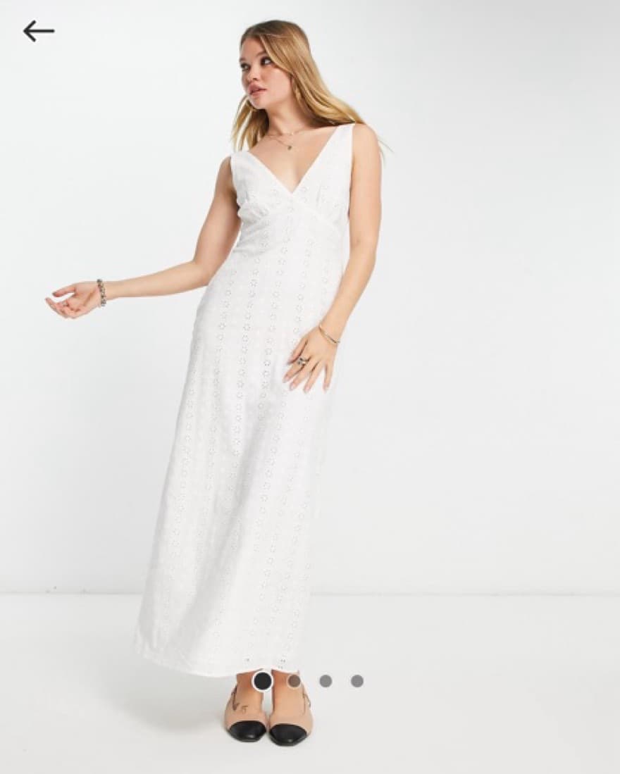 white eyelet maxi dress - Image 3
