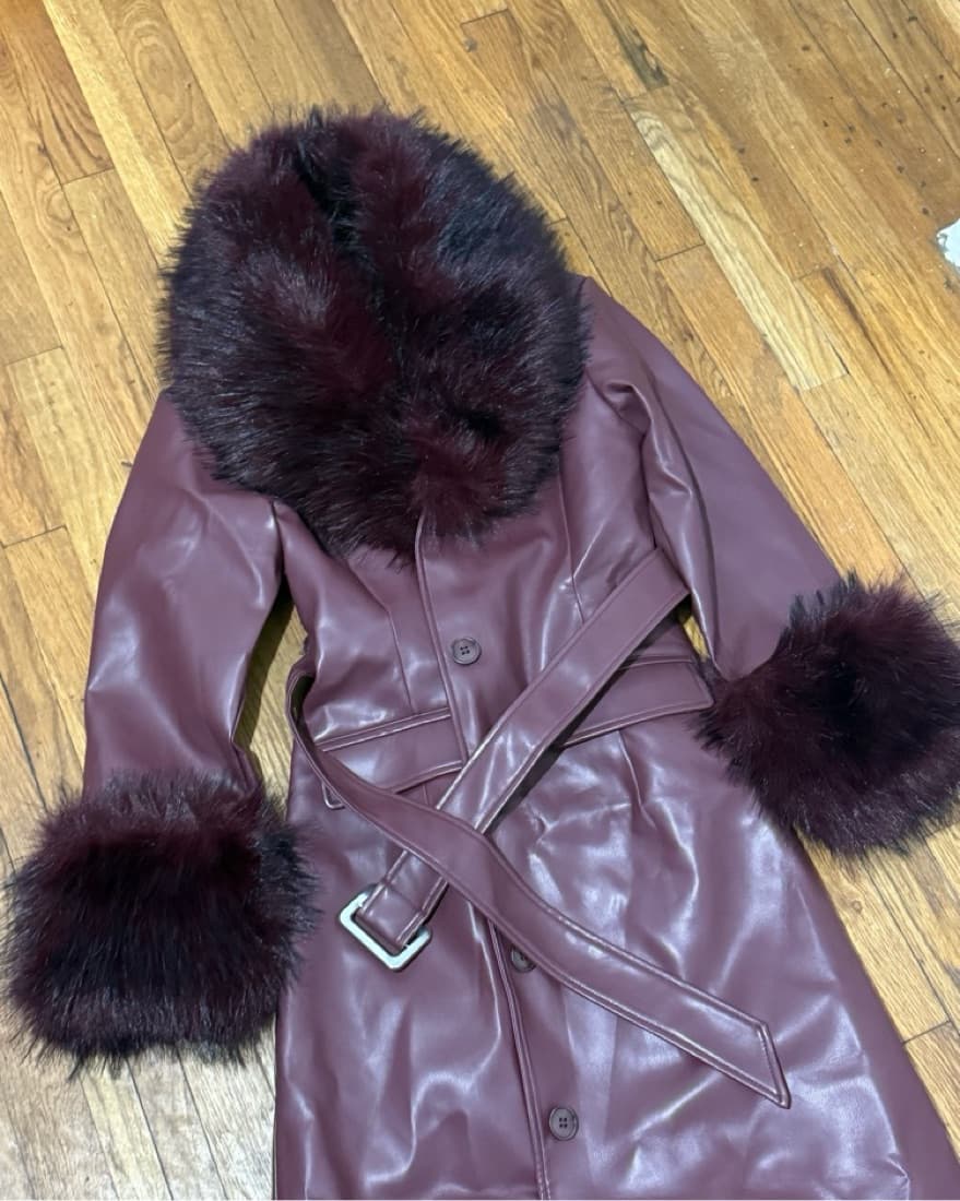 Nasty Gal - Plush Tipped Fur Maxi Coat - Image 6