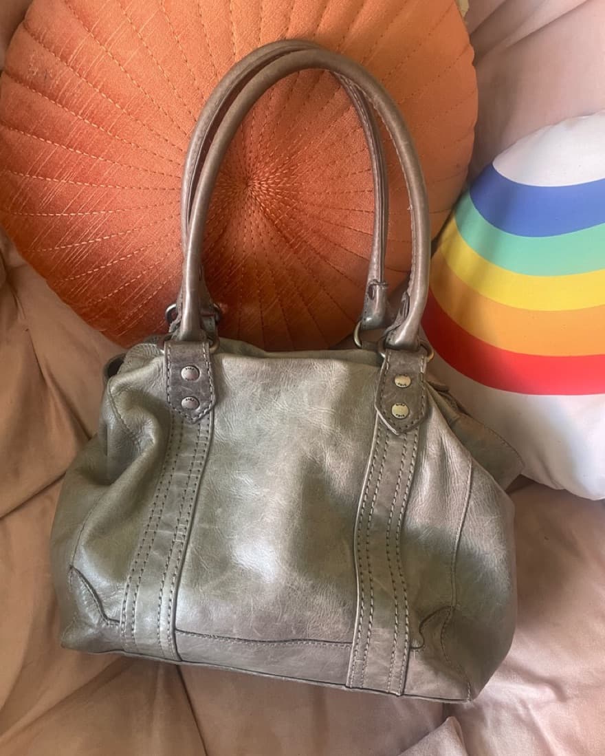 ice grey FRYE melissa bag purse  - Image 1