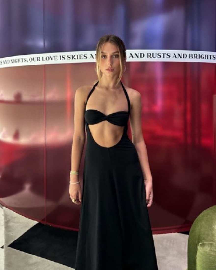 Beaufille Black Midi Dress  - Image 1